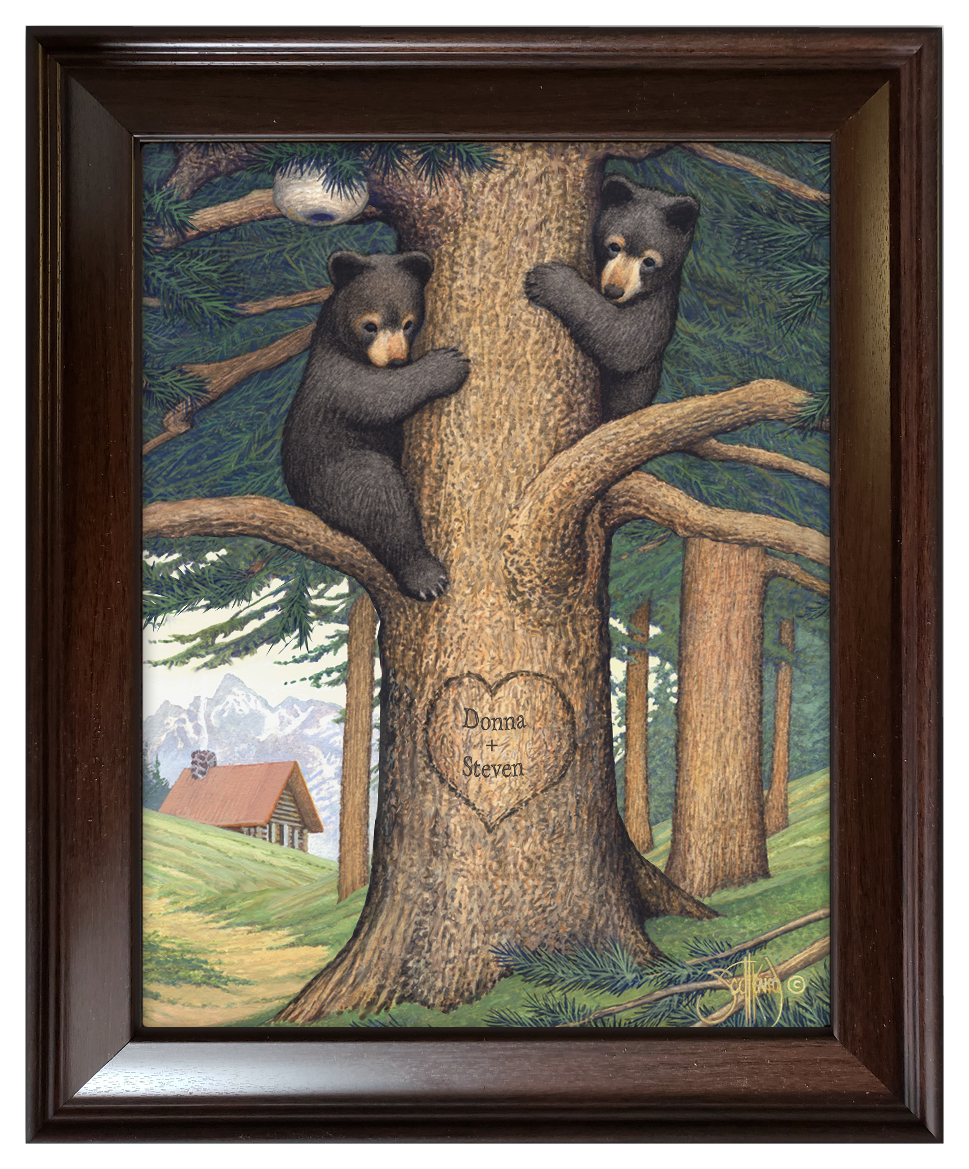 Scott Kennedy Honey Bears Personalized Framed Art | Cabela's